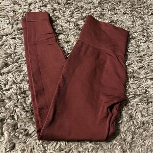 set active mauve seamless leggings size medium